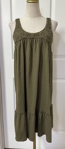Cotton olive green - m,